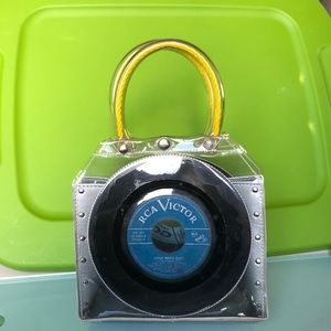 One of a kind record handbag